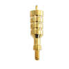 Tipton Solid Brass Jag gir en tett passform mellom lappen og løpet, med en spiss tupp for sentrering. 8-32 gjenger for effektiv rengjøring av 50 kaliber.