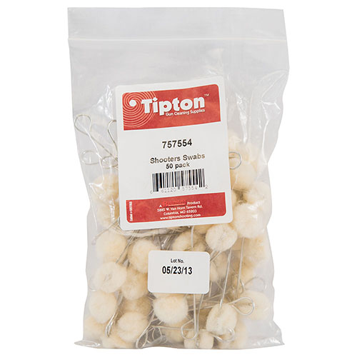Tipton Shooters Swabs er 4" lange, med wire-håndtak, perfekte for påføring av lubrikant og rengjøring av trange områder som mottakere og boltkropper.