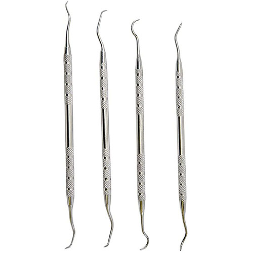 Tipton Stainless Steel Picks-settet inneholder 4 verktøy med 8 kombinasjoner for enkel rengjøring av trange steder, laget av både høystyrke polymer og rustfritt stål.