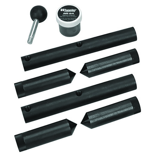 Wheeler Scope Ring Alignment og Lapping Kit Combo gir perfekt justering av ringer, reduserer stress på kikkerten og forhindrer riper, ideell for presis installasjon.