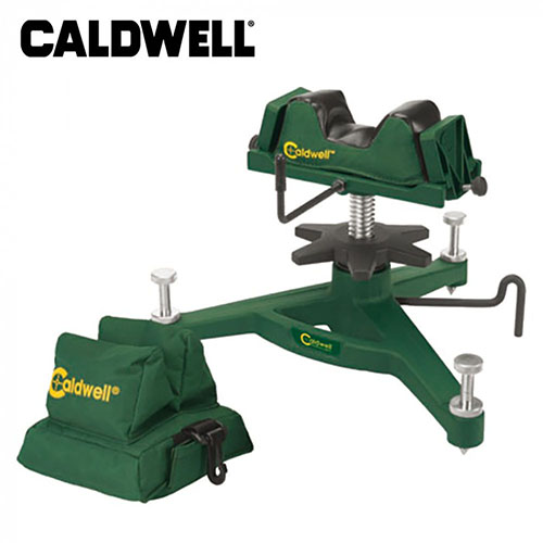 Caldwell The Rock Dlx Shooting Rest og Rear Bag Combo gir stabilitet for presis skyting, eliminerer menneskelig feil og hjelper deg med å oppnå tettere grupper.
