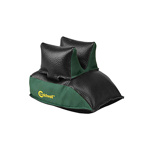 Caldwell Universal Rear Shooting Bag er laget av høykvalitets lær og polyester, gir sikker støtte og beholder formen, og fungerer med de fleste front rests.
