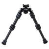 Oppnå maksimal presisjon med Caldwell Accumax Pic Rail Bipod 6”-9”, med raske karbonfiberbein, gummiføtter for stabilitet og enkel justering.