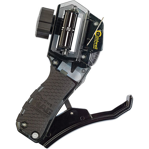 Caldwell Mag Charger Universal Pistol Loader laster nesten alle pistolmagasiner, inkludert 9mm og .40S&W, med enkel bruk og justerbare sideklosser.