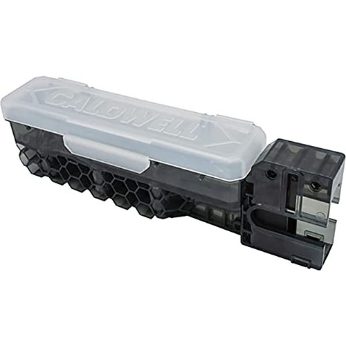 Caldwell 22LR AR-15 22 Mag Charger gjør det enkelt å laste AR-15 magasiner raskt, med plass til 100 patroner og automatisk justering av rundene.