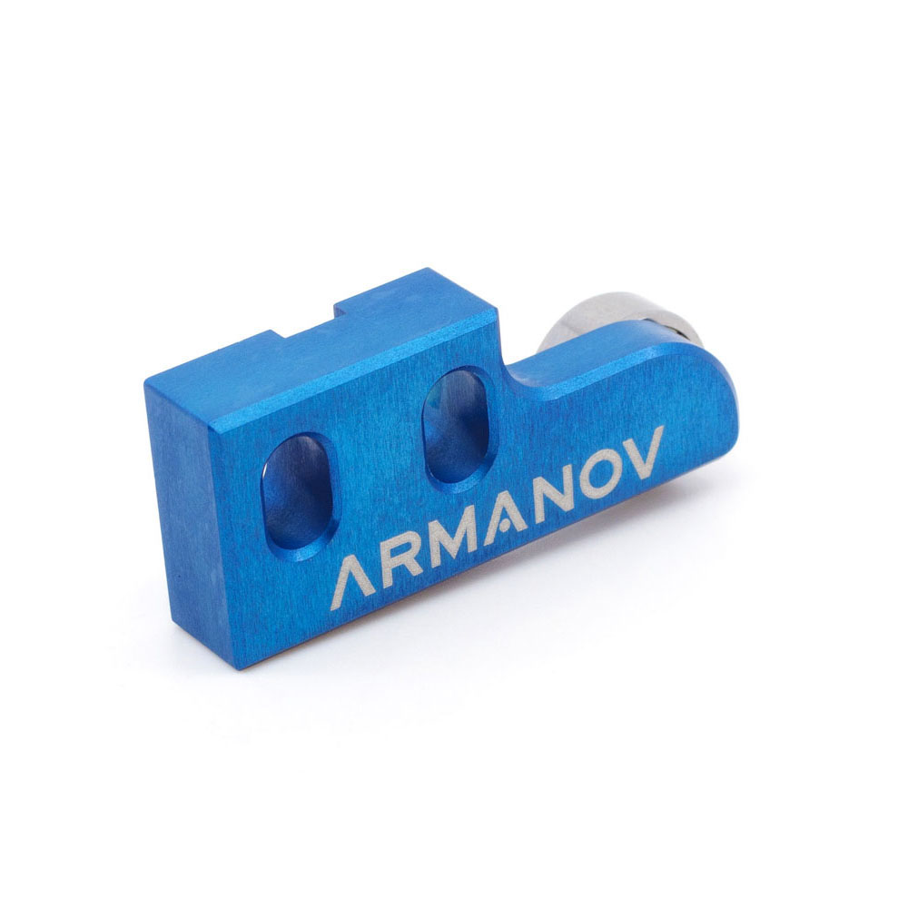 Armanov Index Bearing Cam Block for Dillon XL650 gir en jevnere aksjon, fjerner behovet for fett og reduserer friksjon med et lett aluminiumdesign.