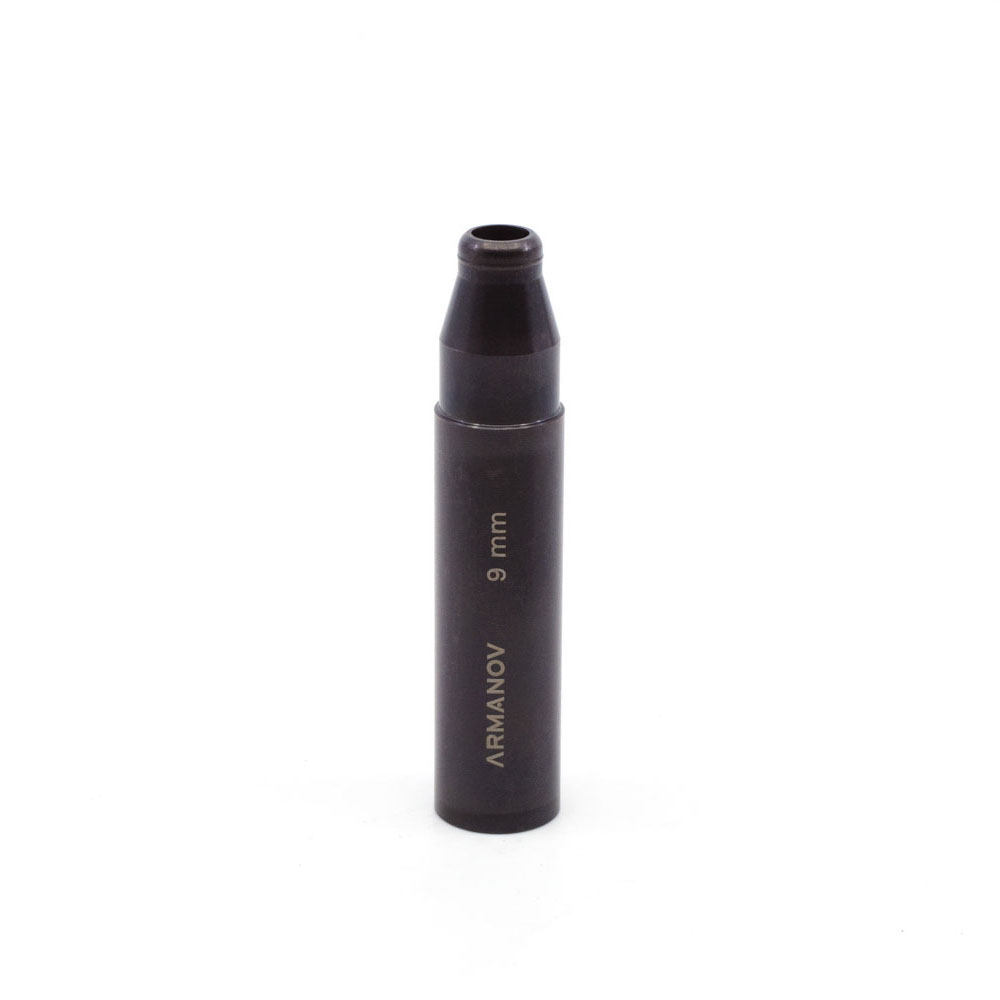 ARMANOV Powder Funnel for Dillon powder measure sikrer presis forberedelse av hylser for 9 mm, med mindre vibrasjon og optimal ekspansjon for jevn mating.