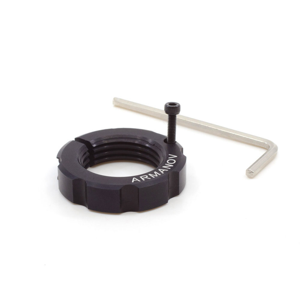 ARMANOV Free-Float Lock Ring for Dillon Toolhead gir deg optimal justering av dies, noe som resulterer i mer konsentrisk ammunisjon for bedre presisjon.