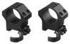 ERATAC Two-Piece Ring Mounts i 30 mm med H 20 mm tilbyr Mil-Spec kvalitet, verktøyløs QD-lås, justerbar rail tension og modulær grensesnitt for tilbehør.