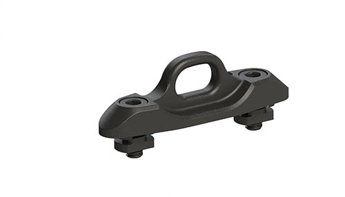 M-LOK Adapter for HK Snap Hook fra ERATAC gir en sikker og enkel festing av HK snap-hooks til M-LOK-systemet, perfekt for tilpasning av utstyret ditt.