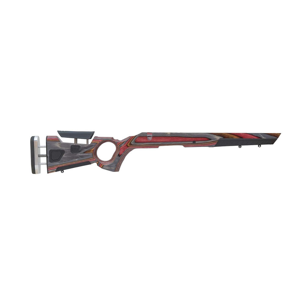 At-One™ Thumbhole justerbart våpenstokk fra Boyds gir perfekt tilpasning for alle skyttere med ambidextrous design, Bring-It justeringer og enkel tilpasning.