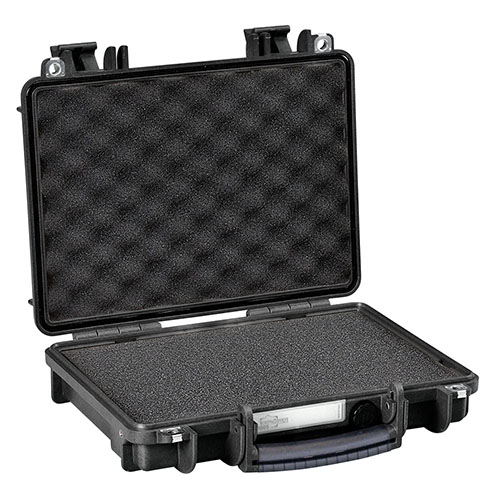 EXPLORER CASES 3005 B gir optimal beskyttelse med Pre-Cube Foam, korrosjonsfrie hengsler, vanntett design og mulighet for enkel transport.