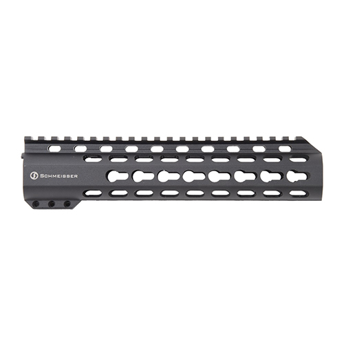 SCHMEISSER Handguard Free Float KeyMod tilbyr høy kvalitet i aluminium, presis produksjon, elegant Slim-Line design og mulighet for tilbehør via KeyMod-grensesnitt.