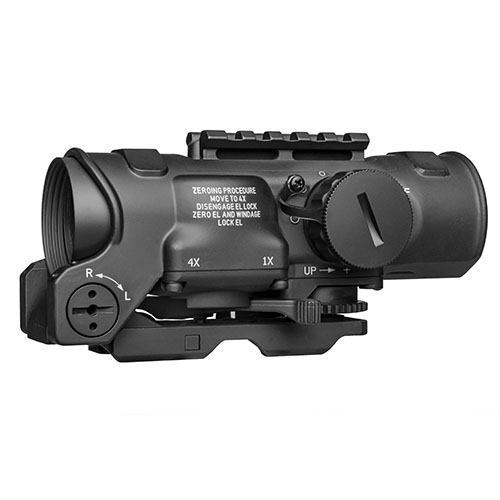 ELCAN 1.5-6x42mm gir en klar sikt med justerbar forstørrelse og belyst retikkel, perfekt for AR-15, tilgjengelig i matt svart eller flat mørk jord.