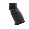 Breacher AR-15 Pistol Grip er laget av fiberglassforsterket polyamid for holdbarhet, med gummiert overflate for bedre grep og vanntett rom for oppbevaring.