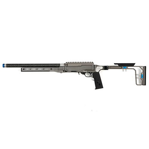 Foundation LDR Rifle har et modulært chassis, Fusion Receiver System, justerbar kolbe, integrert 20 MOA rail og er kompatibel med de fleste Ruger 10/22 deler.