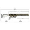 MDT TAC21 Gen 2 Chassis System gir deg benkrest nøyaktighet, overlegen ergonomi og rask montering uten bedding, perfekt for Remington 700.