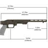 MDT LSS-RF Gen 2 Chassis System for Savage Mark II er lett, kompakt og M-Lok kompatibel, perfekt for 22LR/17 HMR rifler med fabrikkmagasiner.