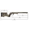 MDT XRS er et komplett chassis-system for Remington 700 SA RH FDE, med justerbar design, drop-in installasjon og ingen bedding nødvendig.