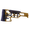 MDT Skeleton Rifle Stock V5 Standard gir verktøyløs justering for optimal komfort og ytelse, med tilpasning av cheek riser og buttpad for perfekt passform.