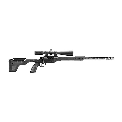 MDT HNT-26 er en ultralett jaktchassis som veier kun 26oz, med magnesiumbase, karbonfiber forend, grep og skumfylt karbonfiber kolbe for optimal ytelse.