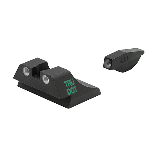 MEPROLIGHT® Tru-Dot® kveldsikter gir over 85% økt treffsikkerhet under dårlige lysforhold, med tre solide prikker for rask og intuitiv sikting.