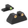 MEPROLIGHT Tru-Dot® sights gir over 85% økt treffeffektivitet, med selvlysende dotter for dag og natt, perfekt for presisjon under alle lysforhold.