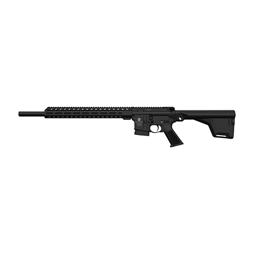 Opplev fremtiden med SCHMEISSER SP15, en ambidextrous Straight Pull Bolt Action Rifle i kaliber .223 Rem, med MilSpec-funksjoner og rask omlasting.
