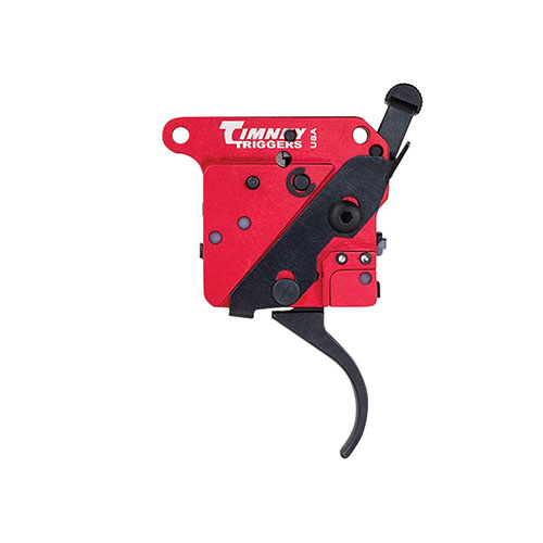 REMINGTON 700 2-stage trigger fra TIMNEY gir presisjon med 1. stage på 1 lb og justerbar 2. stage fra 1.5 lb til 3 lb, med sikkerhet for trygg skyting.