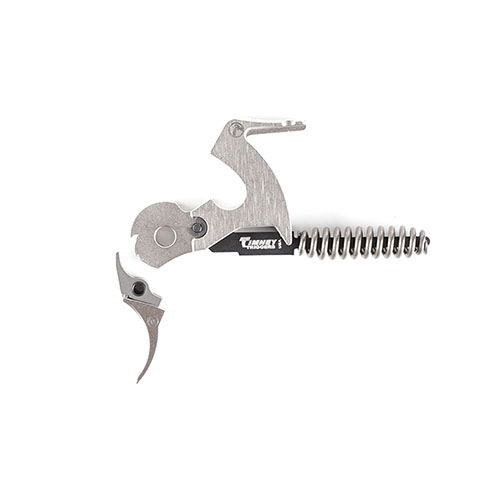Timney Lever Action Trigger gir en presis avtrekksvekt på 3-3,5 lb, er enkel å installere, og sikrer en jevn og klar avtrekk uten flopp.
