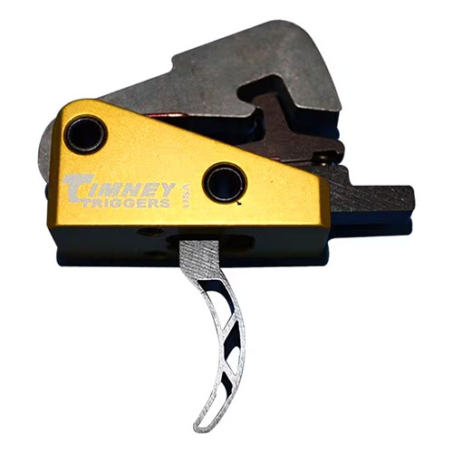 Timney AR10 Competition Skeletonized Trigger er en enkel drop-in løsning med 4 lbs avtrekksvekt, perfekt for AR-10 plattformer, uten behov for ekstra deler.