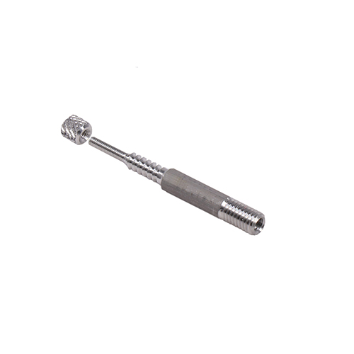 VFG ADAPTER i aluminium med M5 ekstern og 1/8" intern gjenge passer til alle kalibre og rengjøringsstenger, både europeiske og amerikanske.