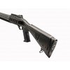 Urbino pistolgrepstokk for Beretta 1301 har en kortere lengde på 12,5" for optimal tilpasning med kroppsrustning og inkluderer støtdempende gummigrep.