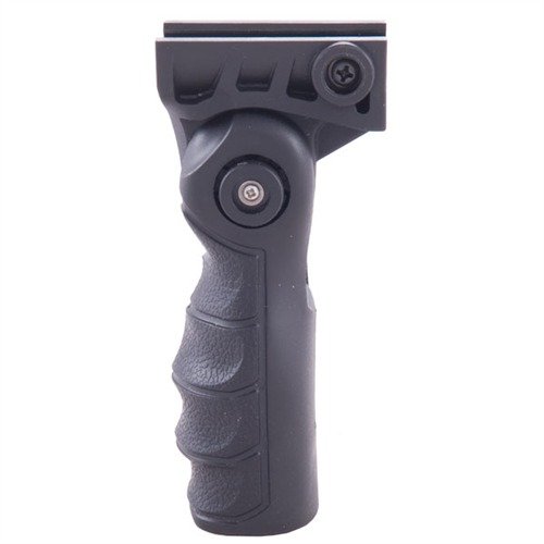 Folding vertical grip for AR-15/M16 gir deg bedre kontroll og raskere målfokusering; kan foldes bort for enkel lagring og har fem låseposisjoner.