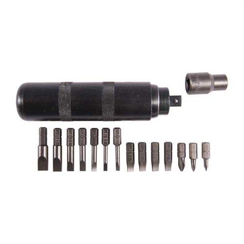LISLE IMPACT DRIVER løsner frosne skruer og strammer sikkert de som vil løsne, med kraft som håndstramming ikke kan gi. Inkluderer 14 MAGNA-TIP bits.