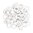 UNCLE MIKES SWIVEL STUD SPACERS WHITE 50 PACK