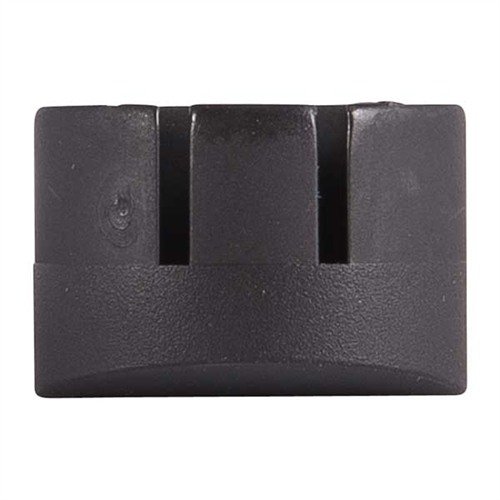Dette plastpluggen fyller åpningen i Glock-rammen for jevnere omlasting, holder smuss ute og gir et rent utseende, med sikker festing via lanyard-hullet.