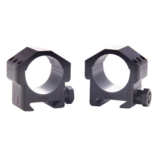 MAX-50 ringer gir 60% mer holdestyrke, med 6 #8-40 Torx skruer for optimal lastfordeling, laget av stål eller aluminium, MIL STD 1913 kompatible.