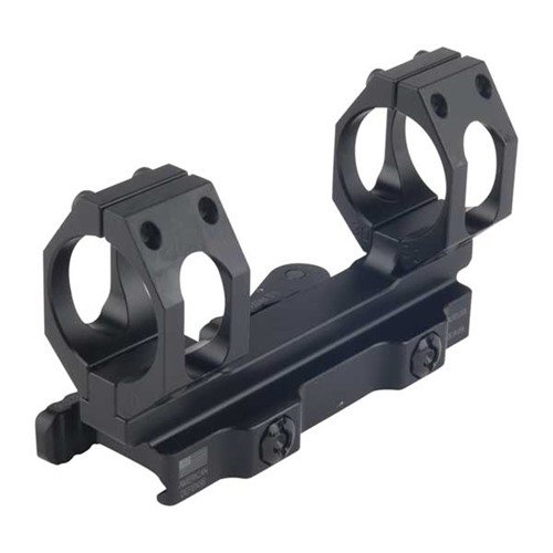 RECON-S scope mount gir en solid og sikker montering med hurtigutløser, tilpassbar for Picatinny eller Weaver rails, perfekt for presisjon under recoil.