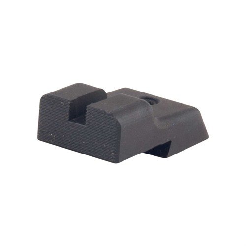 Robust fastsikte med Novak dovetail for enkel utskifting, ekstra bred not for rask målfangst, og 50 lpi serrasjoner for å redusere blending.