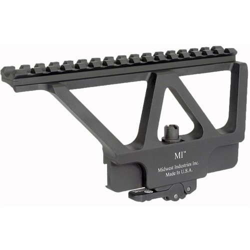 AK-47/74 SCOPE MOUNT fra MIDWEST INDUSTRIES har ADM auto lock system for verktøyløs justering, lav profil og høy kvalitet 1913 mil-spec rails, laget i USA.