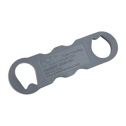 PCT-1911 Plug Capture Tool er ergonomisk, lettvektig og godkjent av armorer, designet for å låse opp 1911 barrel bushing uten å skade recoil plug.