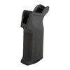 MOE-K2 grepet gir en mer vertikal vinkel for kortere våpen, har aggressiv tekstur for bedre kontroll og er kompatibelt med Magpul Grip Cores for lagring.