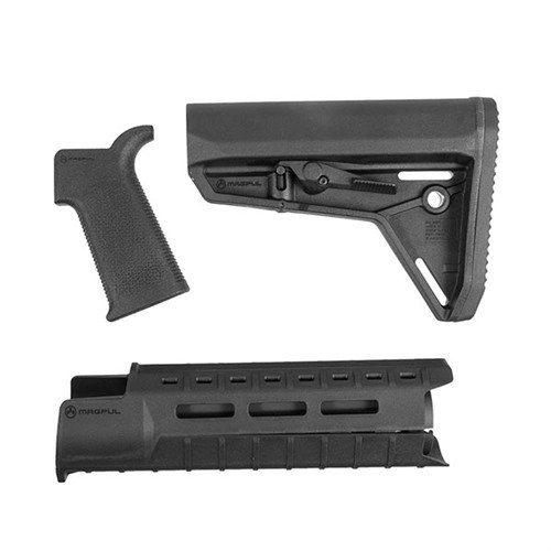 Oppgrader AR-15 med MOE-SL møbelsett fra Magpul, som tilbyr en lettvektsdesign, ergonomisk grep og M-LOK fleksibilitet for optimal ytelse.