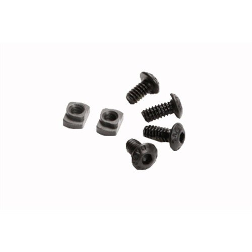 M-LOK T-Nut er laget av 4140 Chromoly stål med Mil-Spec Manganese Phosphate finish, og inkluderer skruer i ulike lengder for optimal passform.
