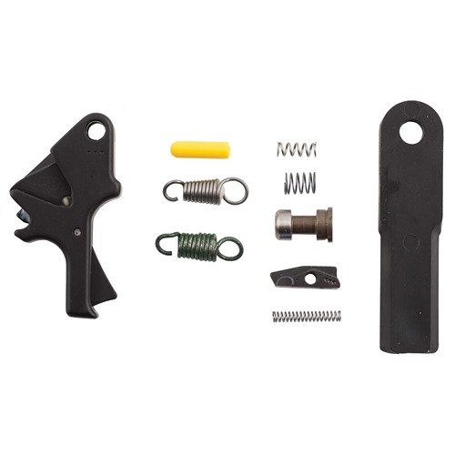 Oppgrader din M&P med Apex Tactical Flat-Faced Forward Set Sear & Trigger Kit for lavere avtrekksvekt og bedre kontroll, lik 1911!