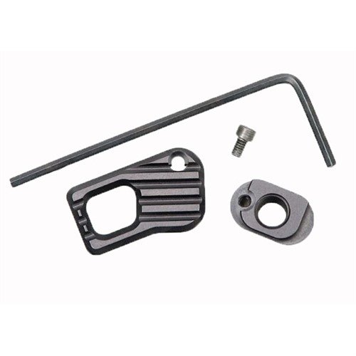 BAD-EMMR er en lett og robust magasinutløser laget av anodisert 7075-T6 aluminium, med ergonomiske fingerputer for enkel betjening og stilrent design.