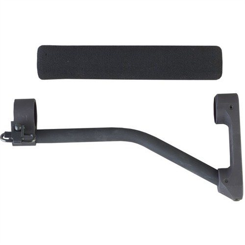 AR-15 ARFX SKELETON STOCK er en lett og sterk aluminiumsstokk med flere slyngepunkter, ideell for konkurranse og taktisk bruk, med komfortabelt kinnstøtte.