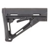 AR-15 CTR Stock fra MAGPUL gir en solid følelse med friksjonslås, rask justering av lengde, og komfortabel gummibakplate, tilgjengelig i flere farger.