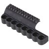 Rugged og lett aluminiumsskjold holder 8 runder 12 gauge patroner på venstre side av mottakeren for rask taktisk omlasting, perfekt for Benelli M4/M1014.